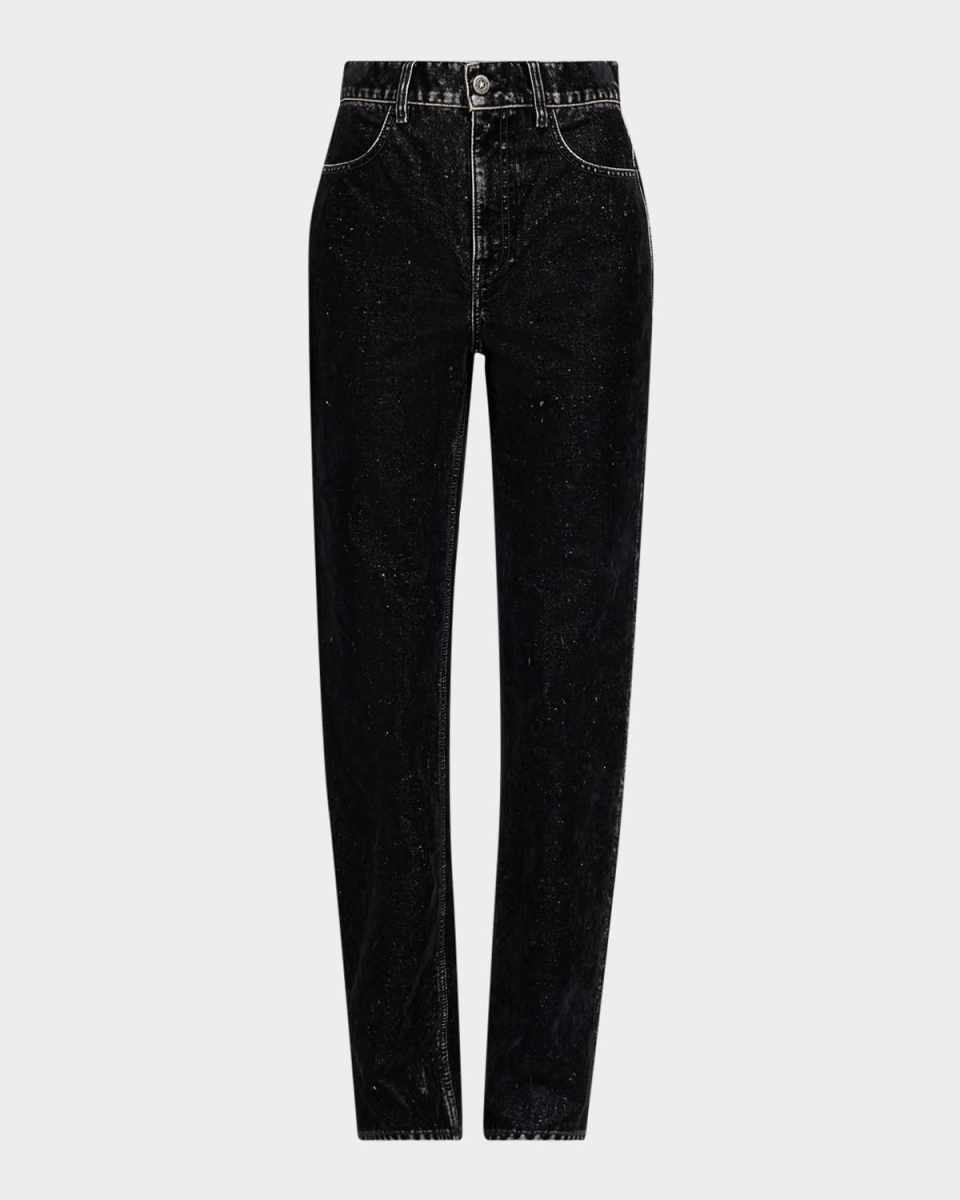 Journey Straight Velvet-Effect Jeans